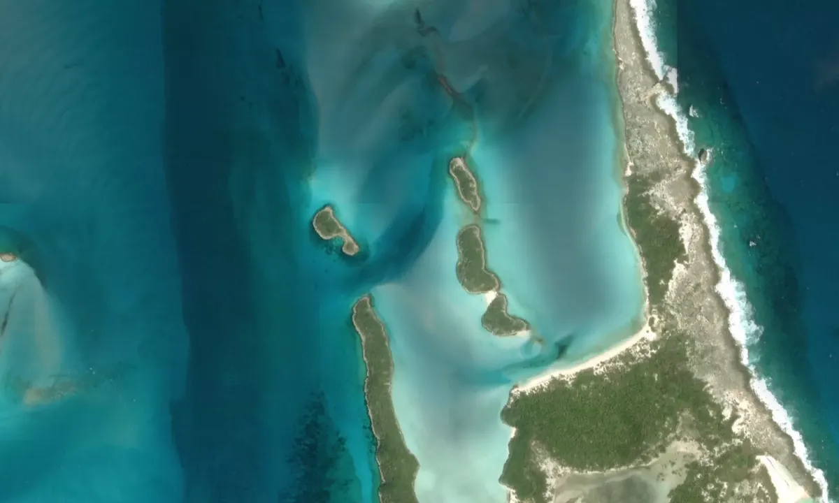 Flyfoto av O'Brians Cay