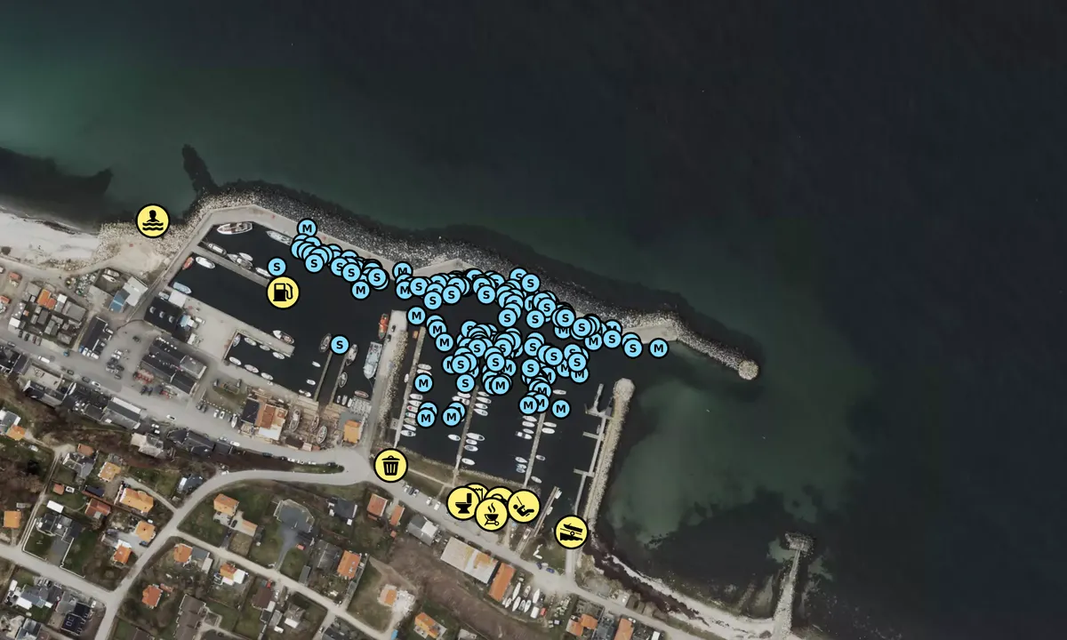 Satelite image of Odden Havn