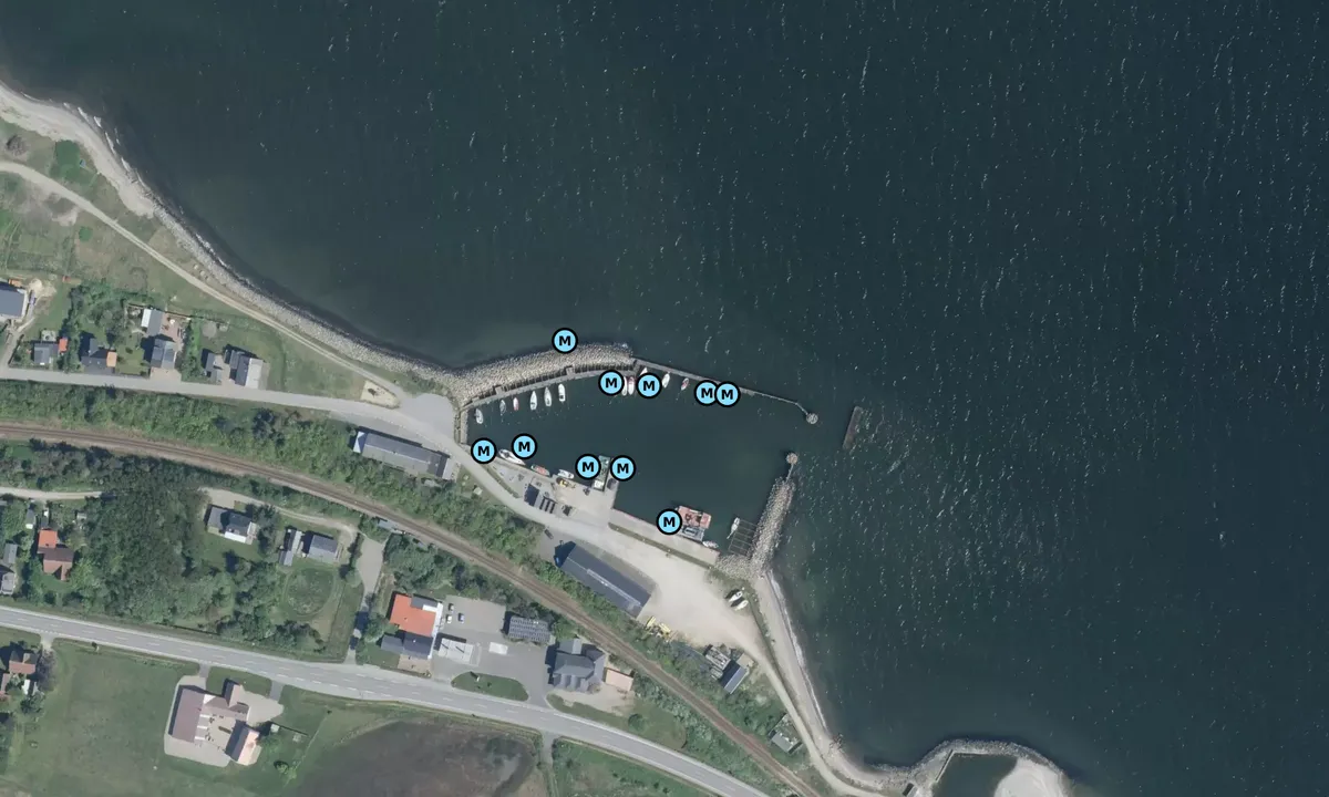 Satelite image of Oddesund Nord Lystbåde- og Fiskerihavn