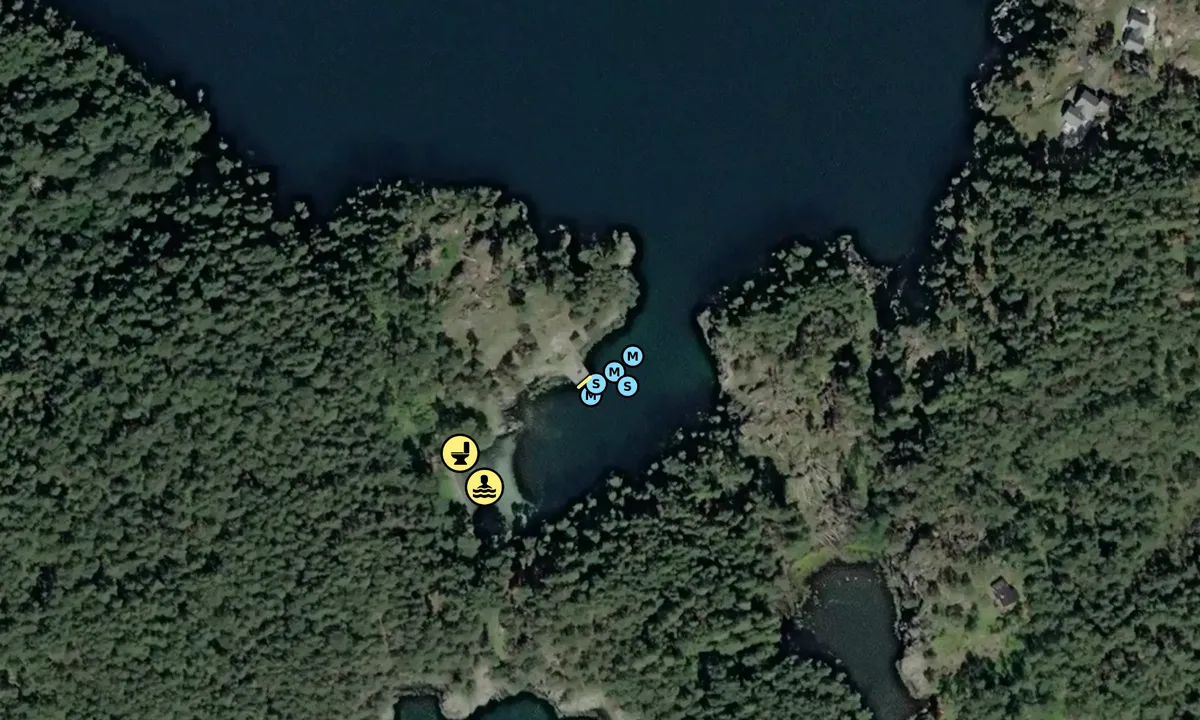 Satelite image of Oksabåsen - Storeknappen