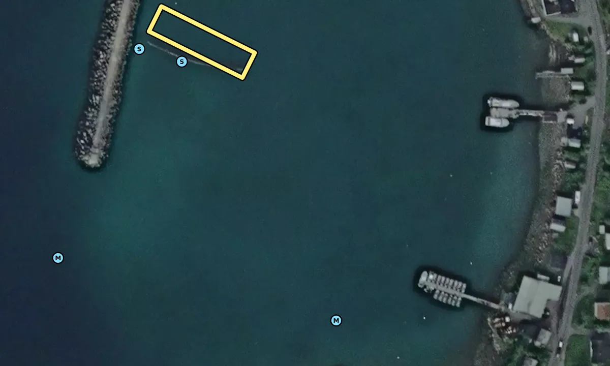 Satelite image of Øksfjord