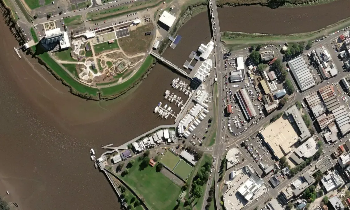 Flyfoto av Old Launceston Seaport Marina