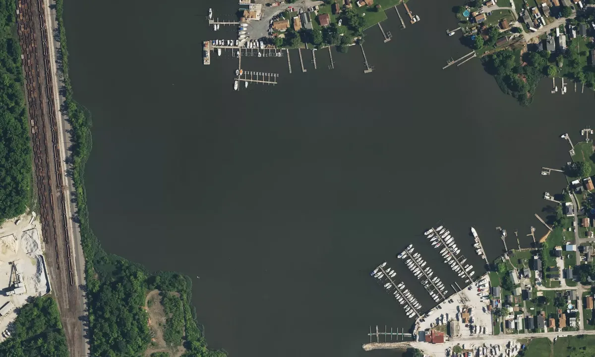 Satelite image of Old Road Bay