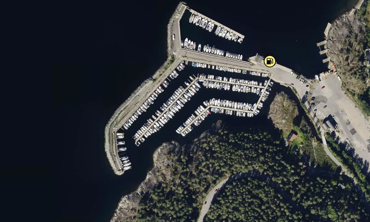 Satelite image of Oppegård Båtforening