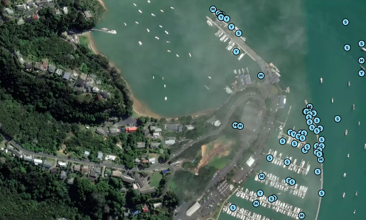 Satelite image of Opua Wharf