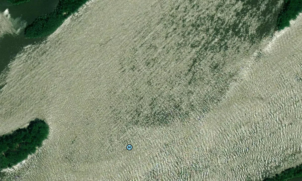 Satelite image of Oquawka Island