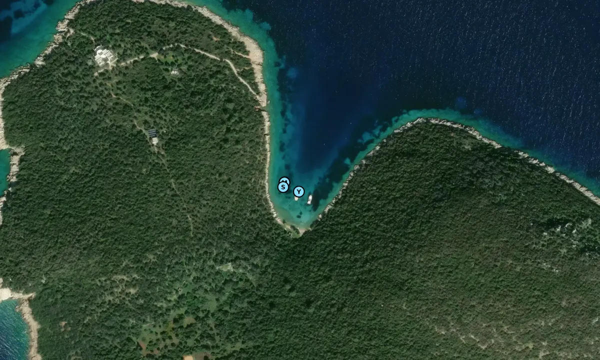 Satelite image of Orak Island North