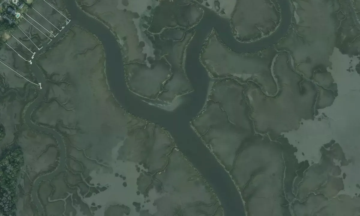Satelite image of Orangegrove Creek