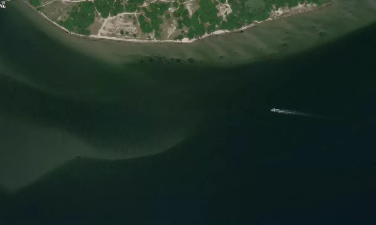 Satelite image of Oregon inlet