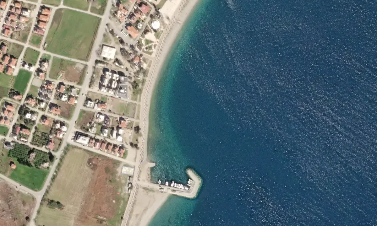 Satelite image of Ören Town Bay