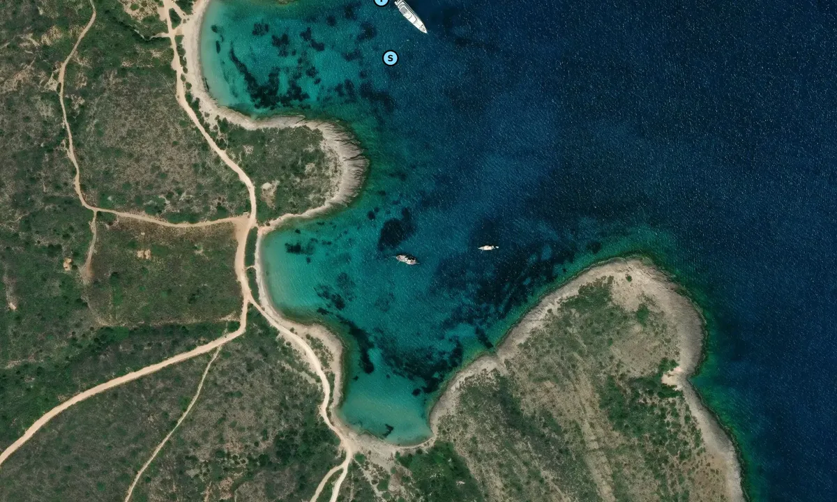 Satelite image of Ormos Agios Sostis