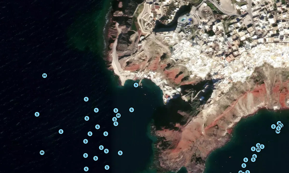 Satelite image of Ormos Ammoudhi