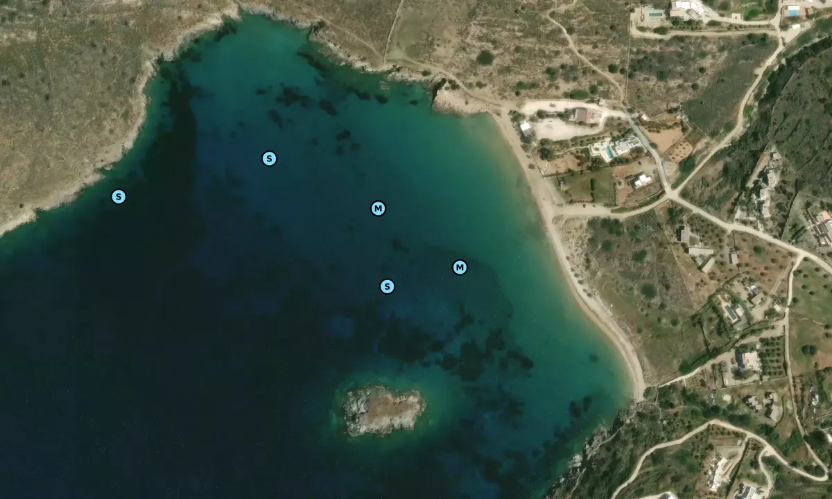 Satelite image of Ormos Delfini