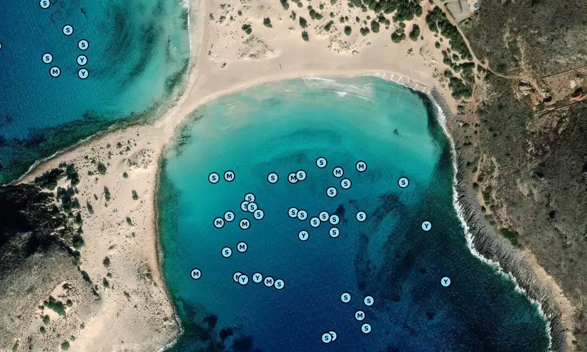 Satelite image of Ormos Frangos