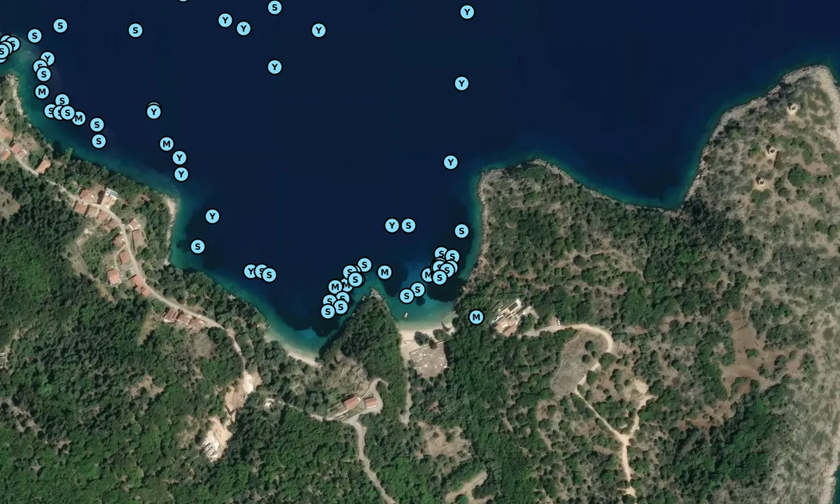 Satelite image of Ormos Kioni