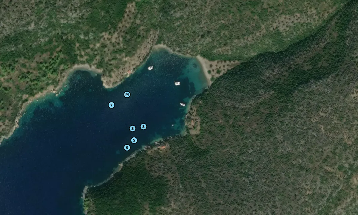 Satelite image of Ormos Peristera