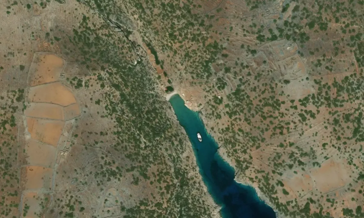 Satelite image of Ormos Pingos - Kinaros