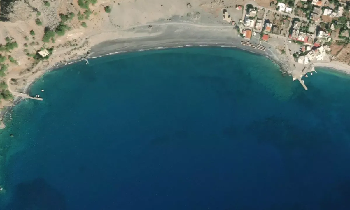 Satelite image of Ormos Roumelis