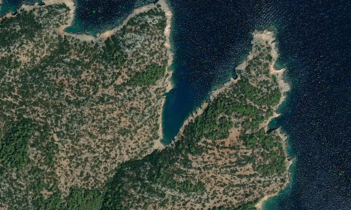Satelite image of Ormos Skarpiza