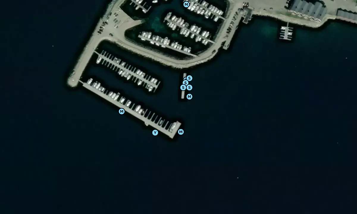 Satelite image of Ørnes Båthavn