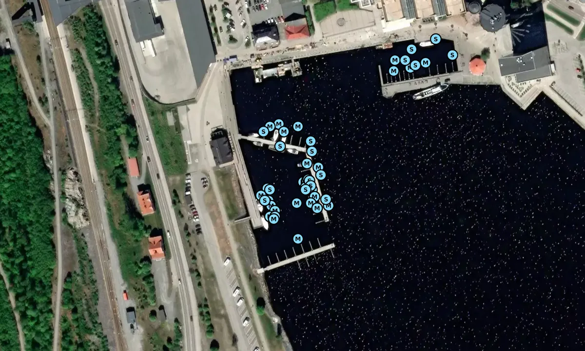 Satelite image of Örnsköldsviks Gästhamn