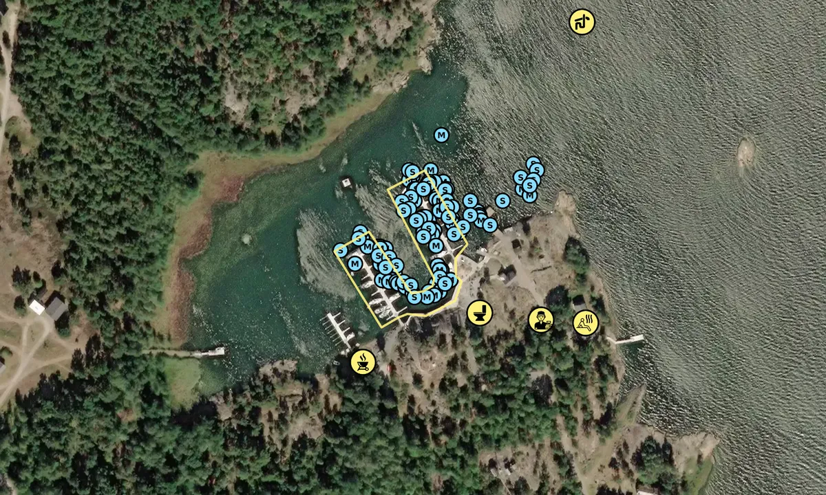 Satelite image of Örö vierasvenesatama