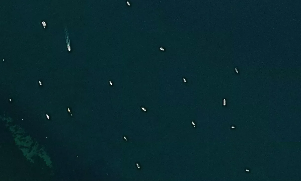 Flyfoto av Osborne Bay