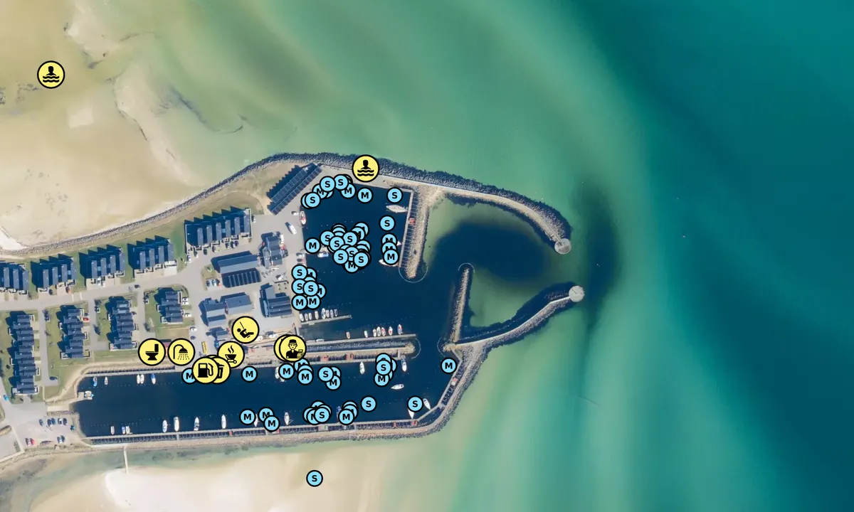 Satelite image of Øster Hurup Havn