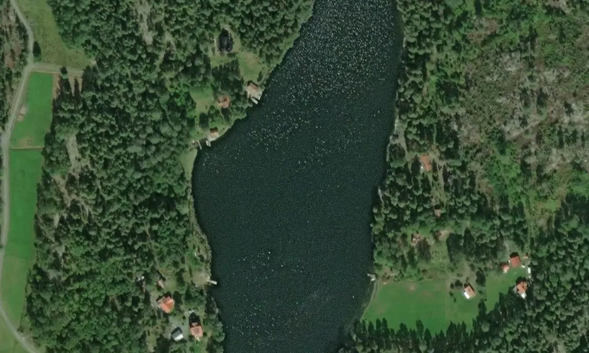 Satelite image of Österviken - södra Yxlan