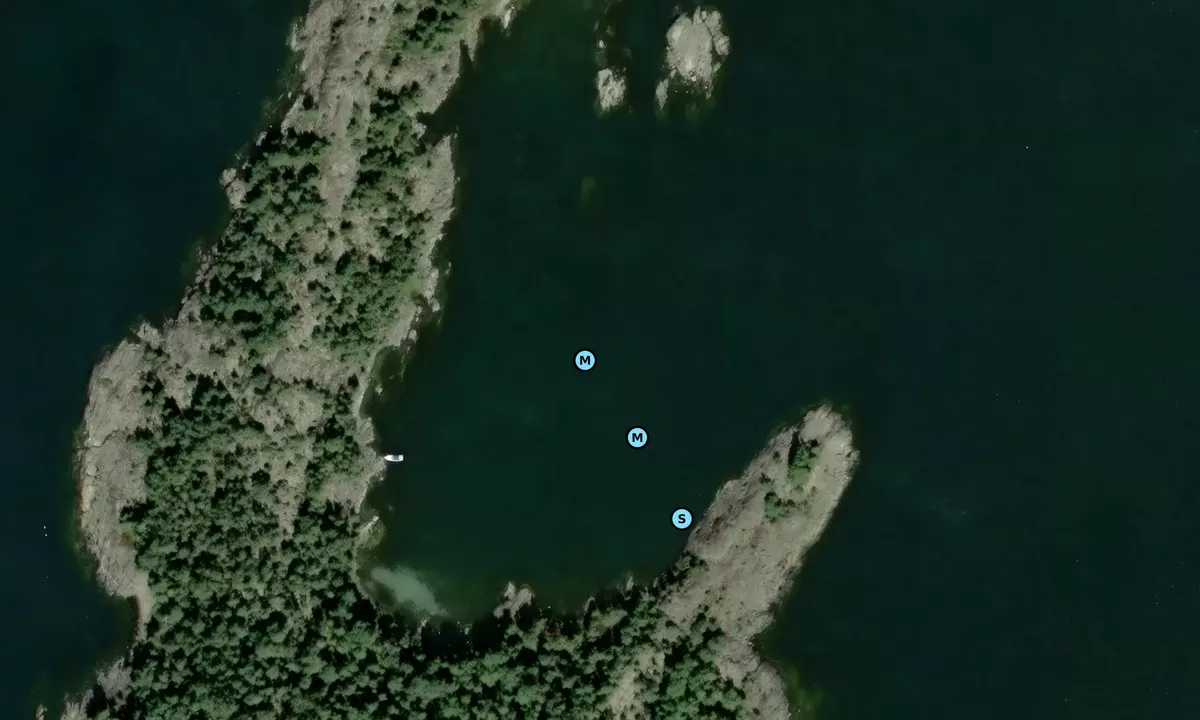 Satelite image of Östra Slangholmen