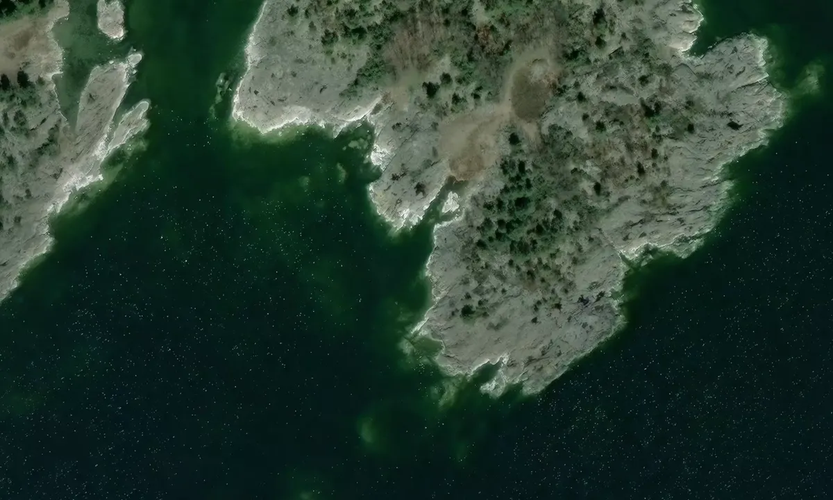 Satelite image of Östra Vidskären