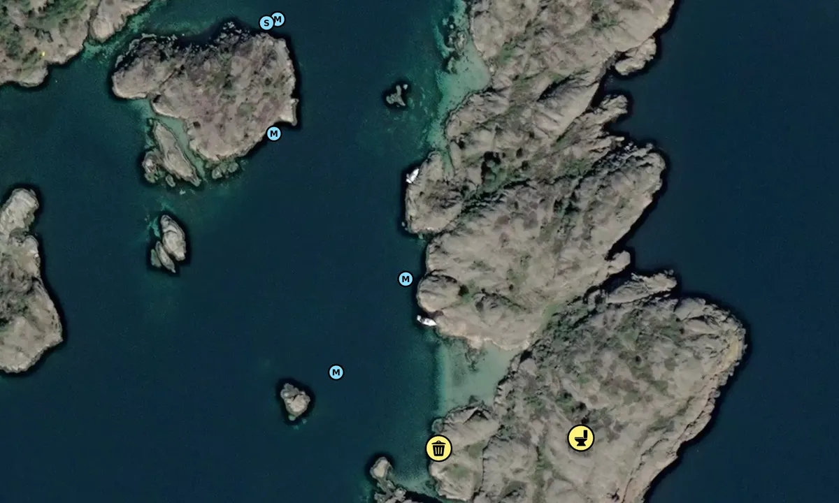 Satelite image of Østre Håholmane