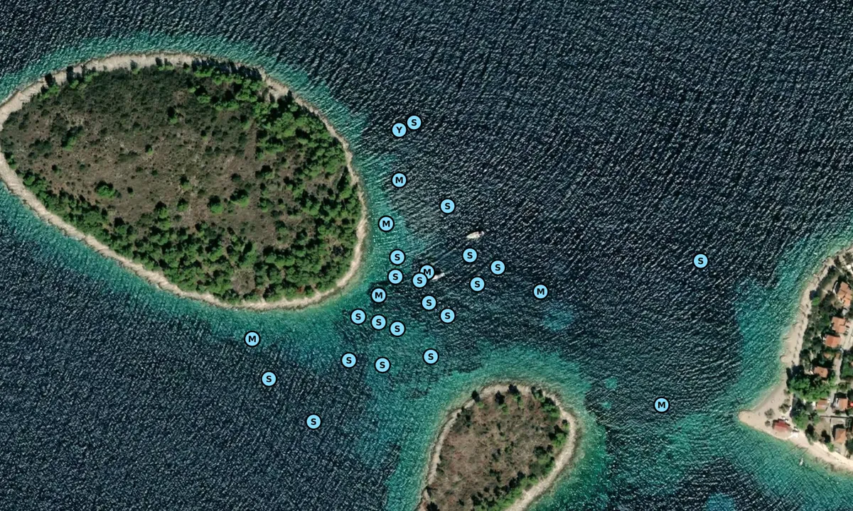 Satelite image of Otočić Polebrnjak
