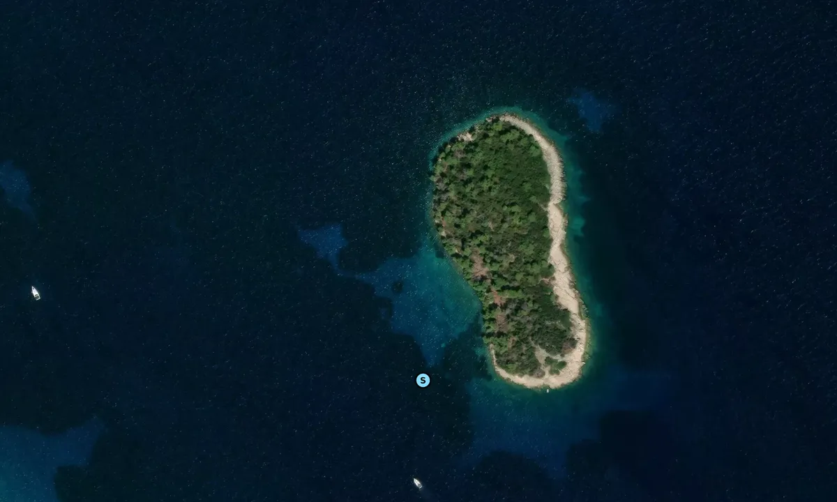 Satelite image of Otočić Rutnjak