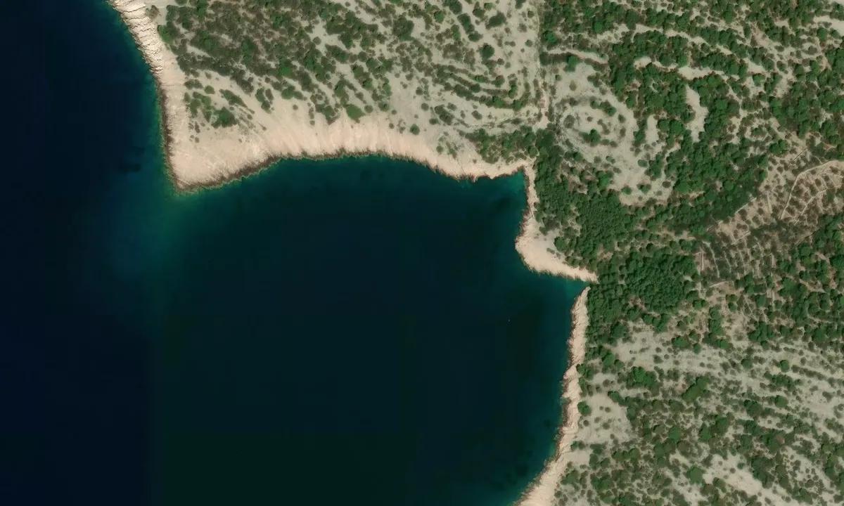 Satelite image of Otok Zirje