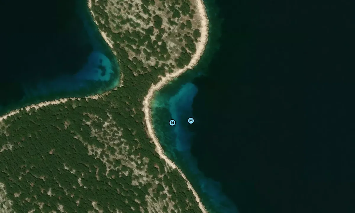 Satelite image of Otok Zmajan - North