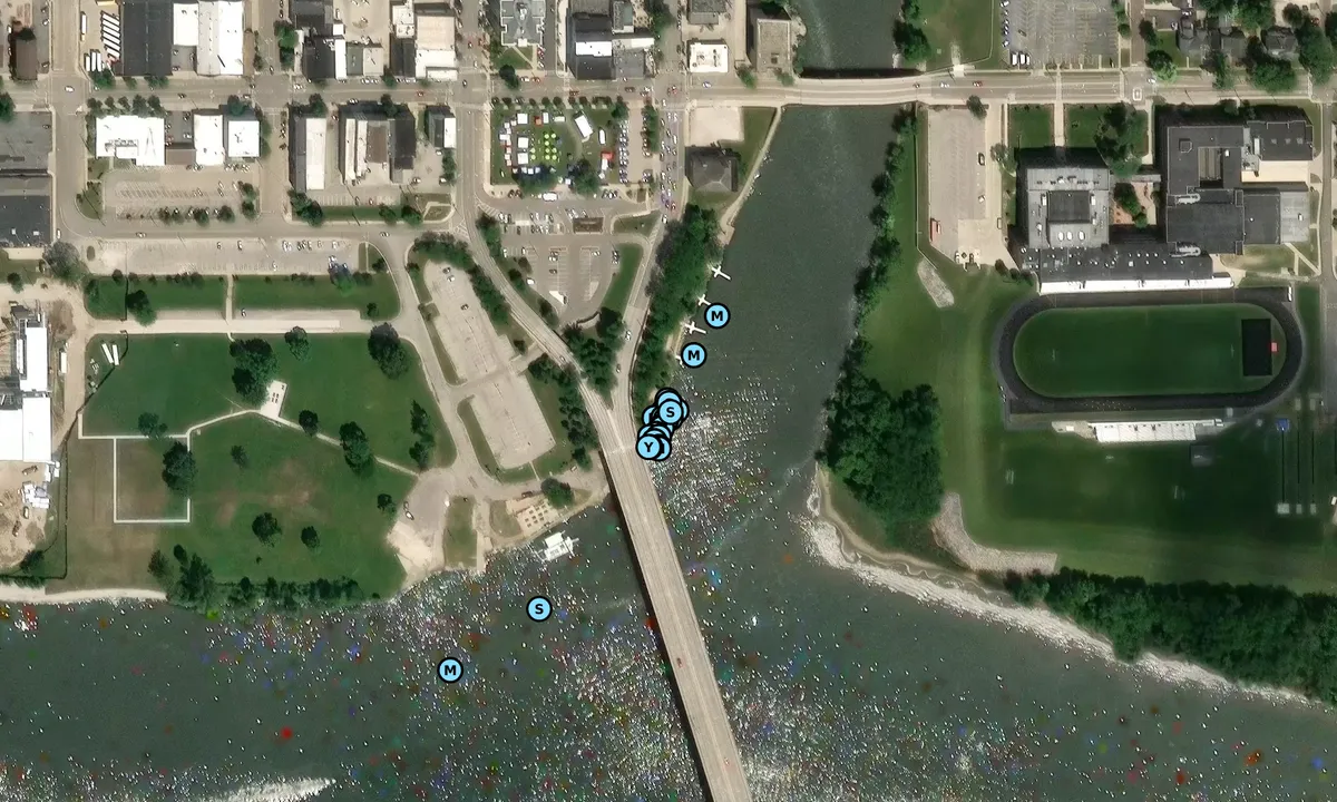 Satelite image of Ottawa City Dock