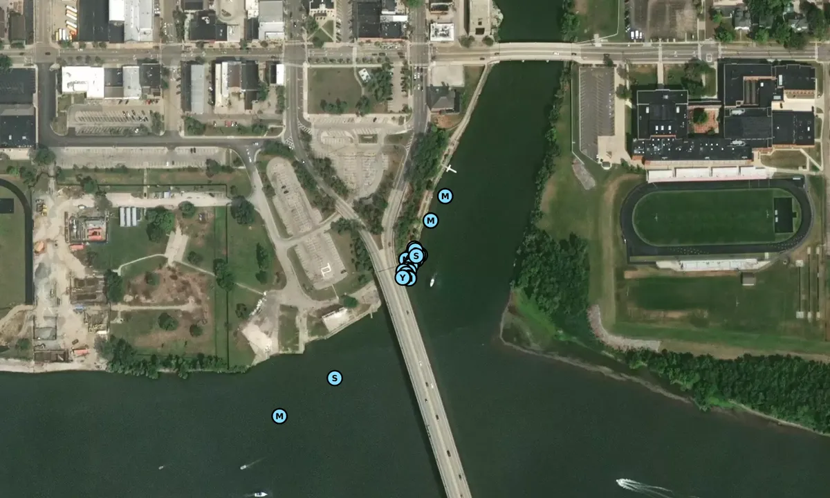 Satelite image of Ottawa City Dock