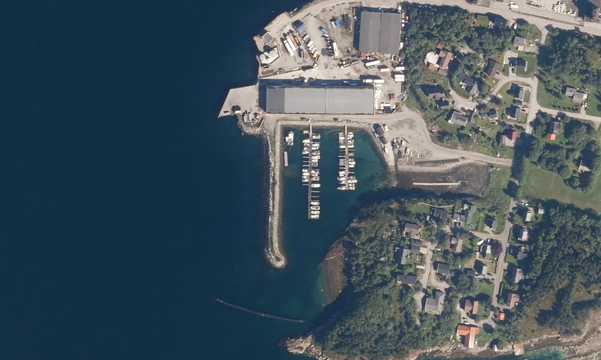 Flyfoto av Ottersøy Småbåtforening