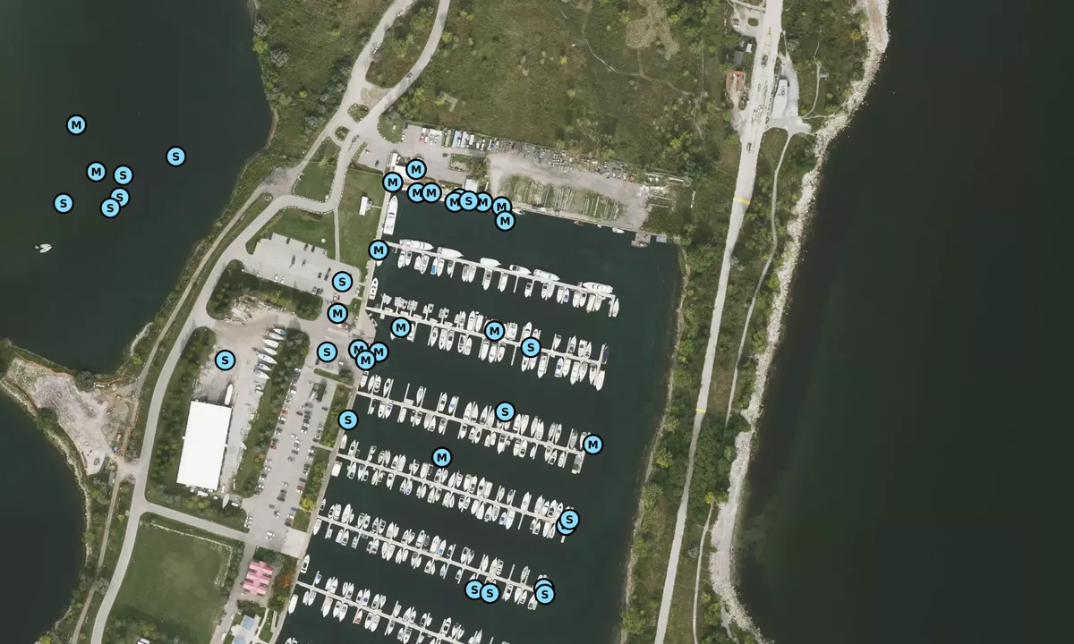 Satelite image of Outer Harbour Marina