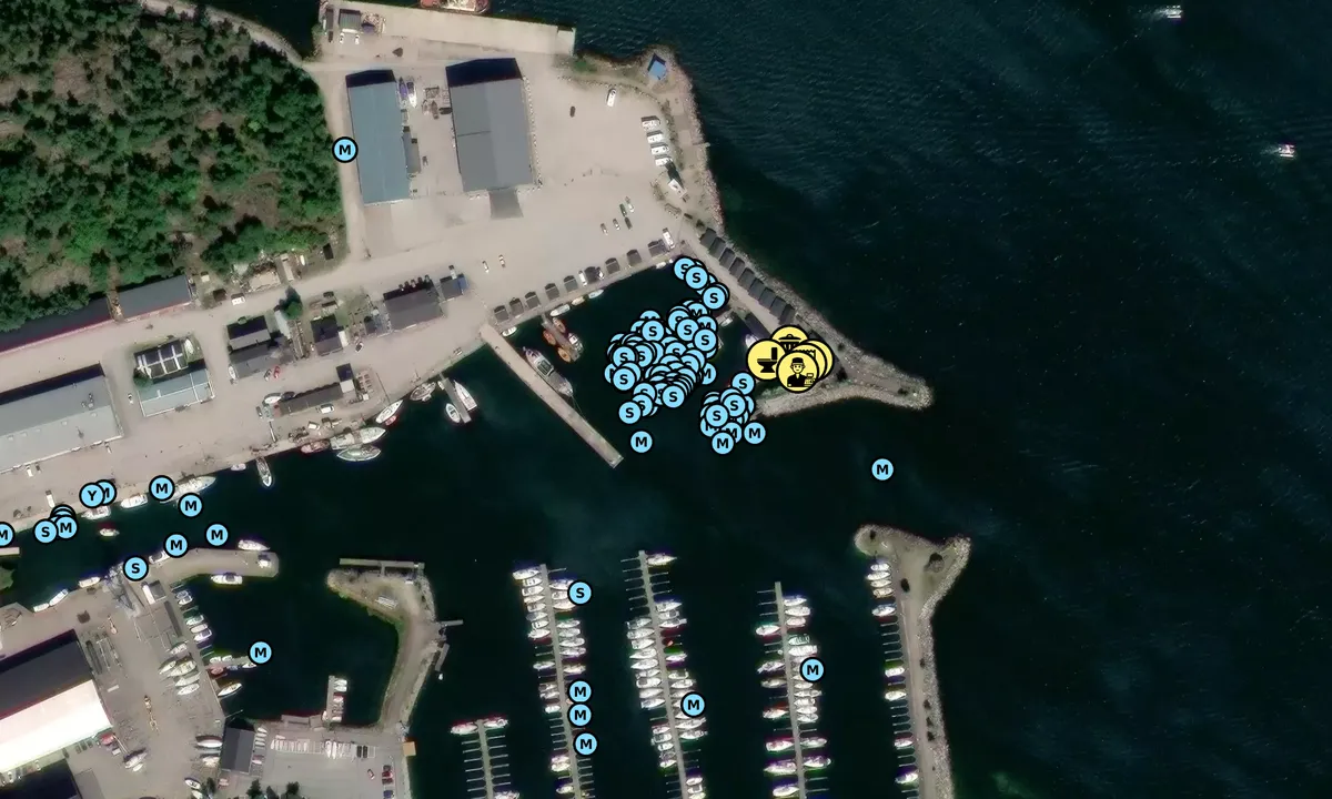 Satelite image of Oxelösund - Fiskehamnen