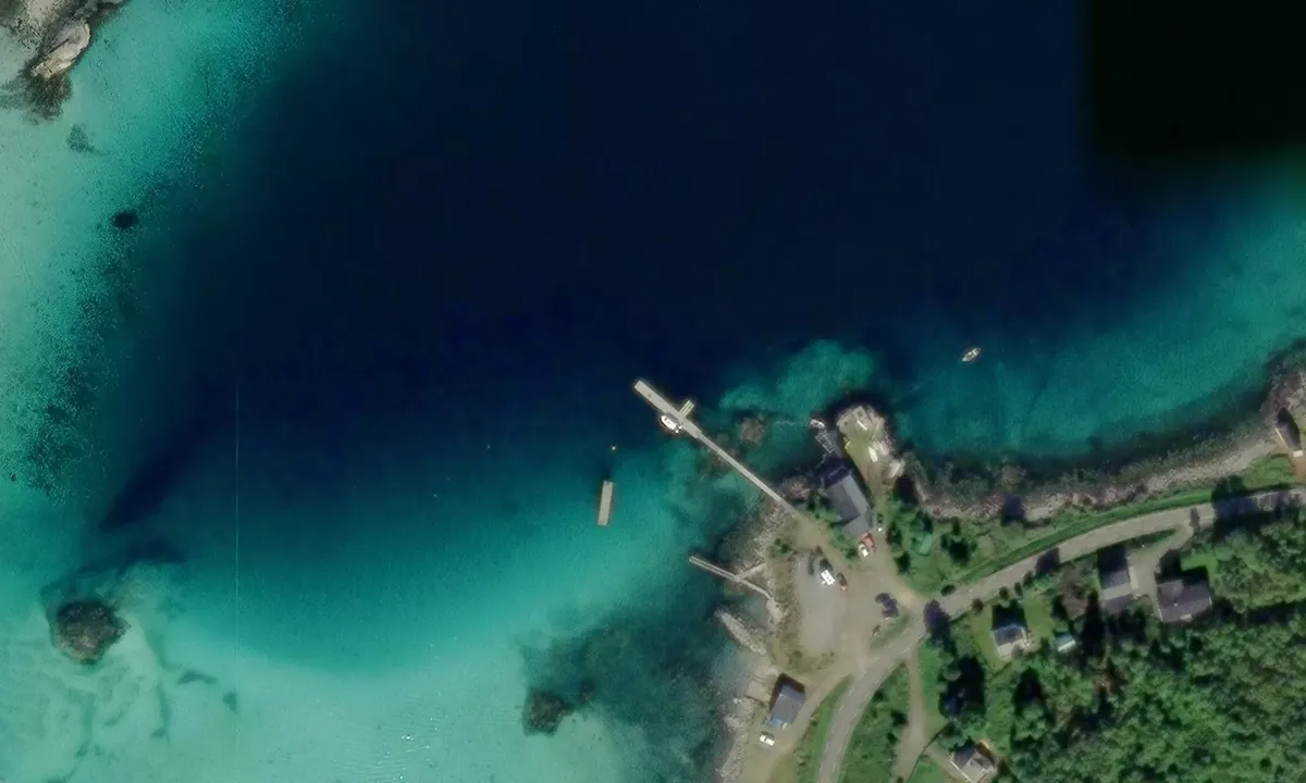 Satelite image of Øyriket camping og marina