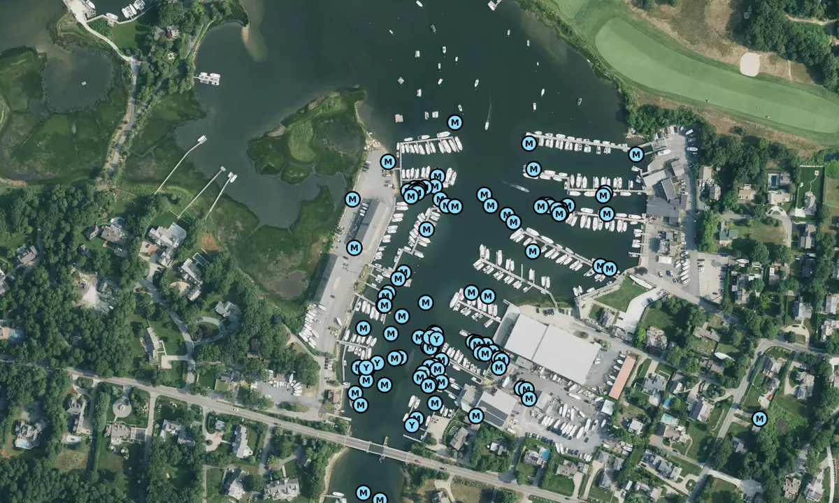 Satelite image of Oyster Harbors Marine