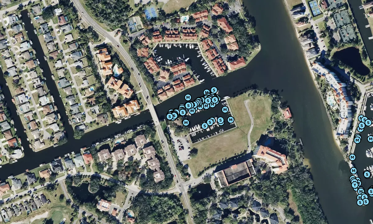 Satelite image of Palm Coast Marina