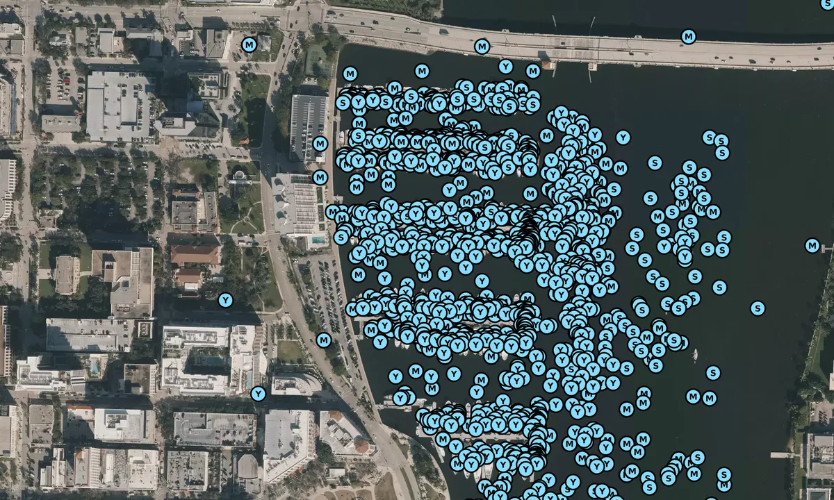 Satelite image of Palm Harbor Marina