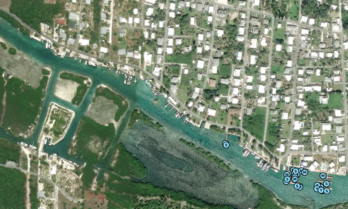 Satelite image of Papa Key Dockage