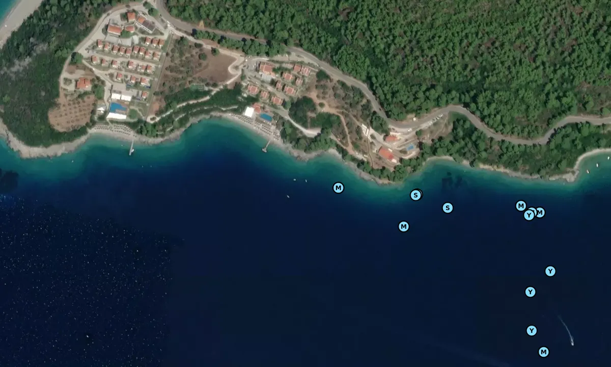 Satelite image of Paralia Antrines