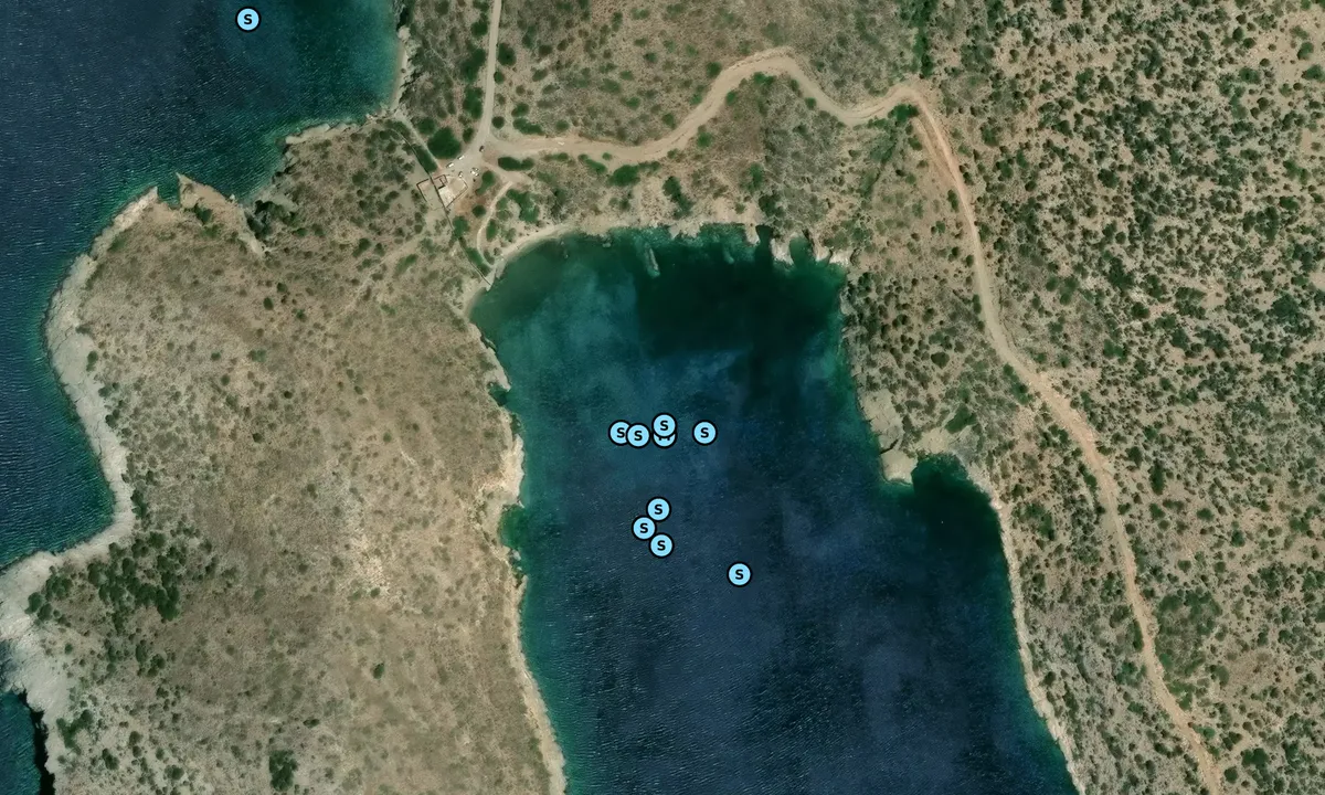 Satelite image of Παραλία Βλυχάδα