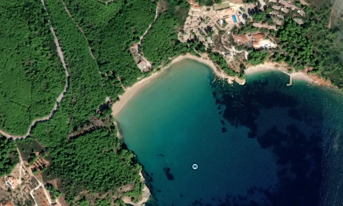 Satelite image of Paralia Chrisi Milia