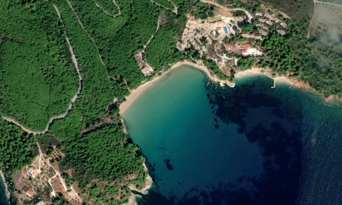 Flyfoto av Paralia Chrisi Milia